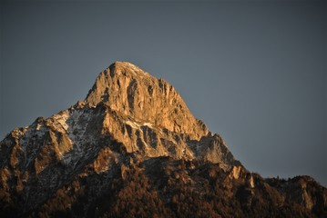 mountains in the sky