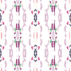 Hand Drawn, Paint Texture. Shibori Ornament. 