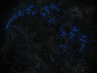 black and white abstract fractal background 3d rendering illustration