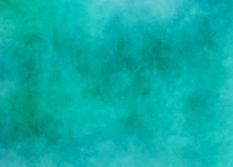 Fototapeta na wymiar Blue green background texture Rough worn mural surface Dynamic spots veins pattern Ink wash ombre Elegant graphic design Vivid turquoise cyan shades 