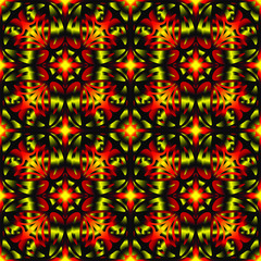 Seamless endless repeating ornament of red shades