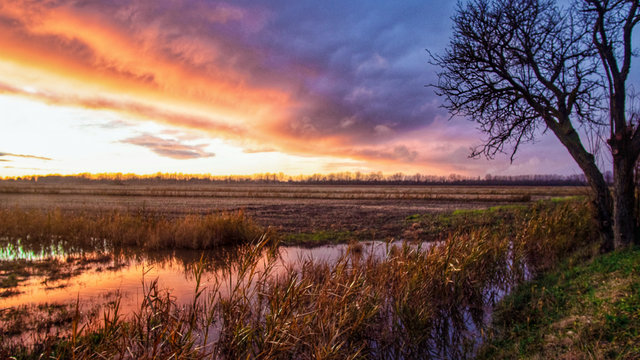 Campagna veneta dopo il temporale