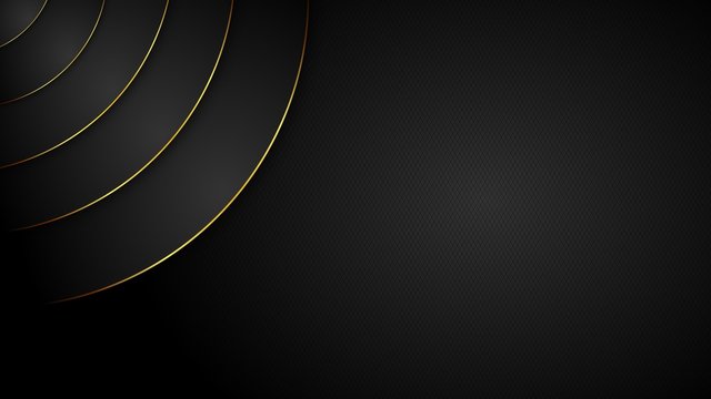 Abstrakter Hintergrund in schwarz und gold. Grafisches Design f&uuml;r Buch, Prospekt, Vorlage, Webseite, Poster, Verpackung. Mit Text-Freiraum