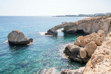 bridge of love, arch of love and the blue sea, Ayia Napa, Cyprus