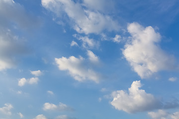 blue sky with white clouds
