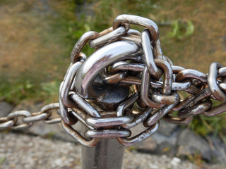 silver knotted chain