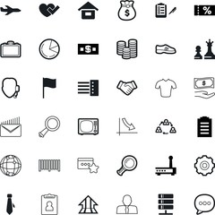 business vector icon set such as: connectivity, creative, location, speak, people, blouse, men, friend, girl, upwards, tie, special, rotation, rotating, reminder, plane, active, phone, marker, do