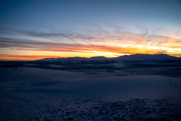 The dunes of White Sands New Mexico.