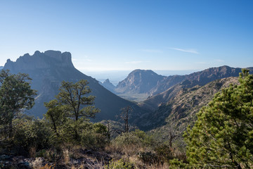 The sun sets over the mountains in West Texas.