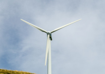 Wind turbine in front view