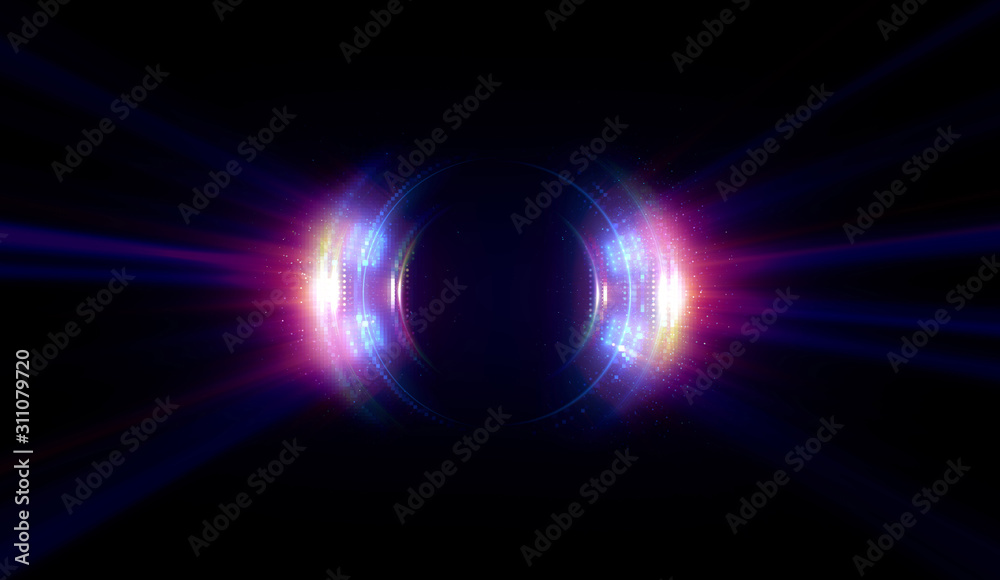 Canvas Prints vivid abstract background. beautiful design of rotation frame. .mystical portal. bright sphere lens.