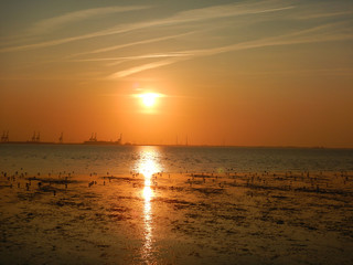 Sunset on the North Sea