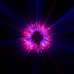 Vivid abstract background. Beautiful design of rotation frame.  .Mystical portal. Bright sphere lens. Rotating lines. Glow ring. .Magic neon ball. Led blurred swirl. Spiral glint lines.