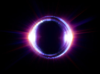 Vivid abstract background. Beautiful design of rotation frame.  .Mystical portal. Bright sphere lens. Rotating lines. Glow ring. .Magic neon ball. Led blurred swirl. Spiral glint lines.