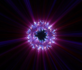 Vivid abstract background. Beautiful design of rotation frame.  .Mystical portal. Bright sphere lens. Rotating lines. Glow ring. .Magic neon ball. Led blurred swirl. Spiral glint lines.