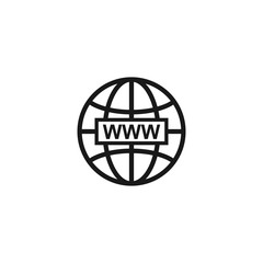 internet or website icon vector. Internet symbol.