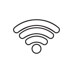 Wifi Signal Symbol Icon Vector Illustration, Wireless Network Symbol