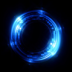 Vivid abstract background. Beautiful design of rotation frame.  .Mystical portal. Bright sphere lens. Rotating lines. Glow ring. .Magic neon ball. Led blurred swirl. Spiral glint lines.