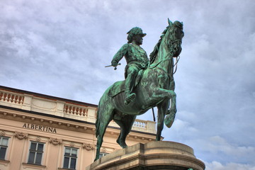 Fototapeta na wymiar Erzherzog Albrecht monument in Vienna, Austria