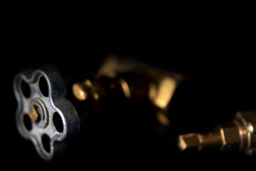 Plumbing set. Shutoff pipe bronze valve. Locking bronze tap. Water pressure valve. Repair tap by...