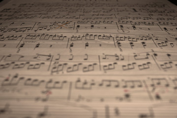Fototapeta premium sheet of music