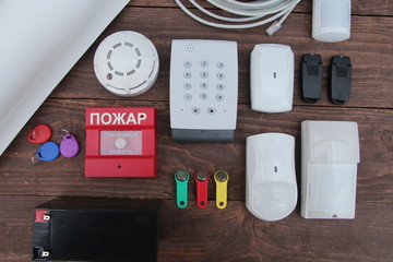 security and fire alarm sensors remote control