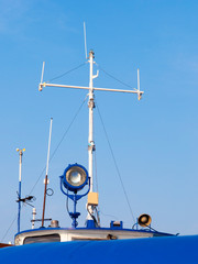 Means of communication and navigation in river transport