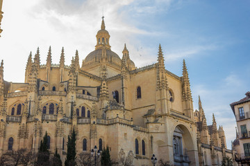 Fototapeta na wymiar segovia cathedral