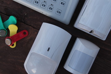security and fire alarm sensors remote control