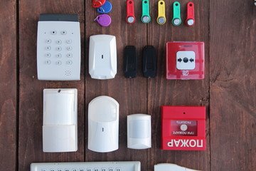 security and fire alarm sensors remote control