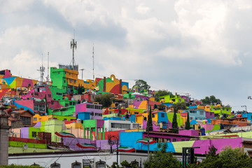 Toluca center coloured houses