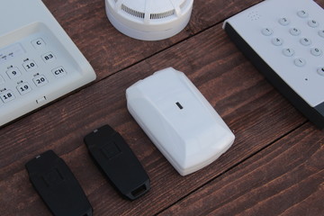 security and fire alarm sensors remote control