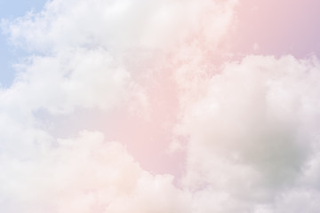 Texture and detail of beautiful pastel clouds and sky