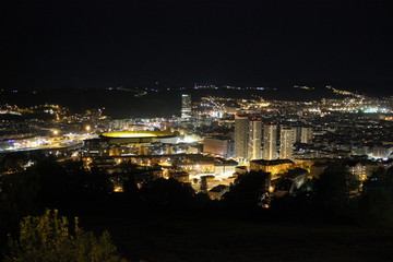 Fototapeta na wymiar Bilbao night view