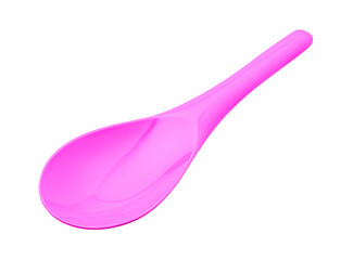 Beautiful pink plastic melamine ladle or spoon