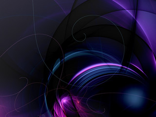 purple abstract fractal background 3d rendering illustration