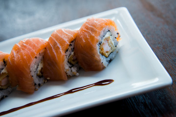 sushi on a plate, asian food, japanese cuisine, asian food, japanese cuisine
