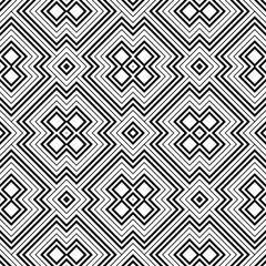 Seamless abstract background with rhombuses. Checkered infinity geometric pattern. Vector illustration. 