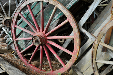 Fototapeta na wymiar Chariot wheel
