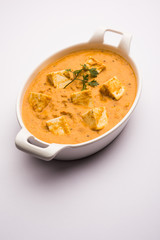 Paneer Korma, Kurma or Quorma is a popular Indian main course recipe made using cottage cheese with curry made of curd, coconut and cashew nuts