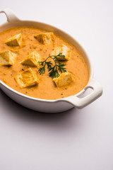 Paneer Korma, Kurma or Quorma is a popular Indian main course recipe made using cottage cheese with curry made of curd, coconut and cashew nuts