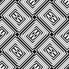 Seamless abstract background with rhombuses. Checkered infinity geometric pattern. Vector illustration. 