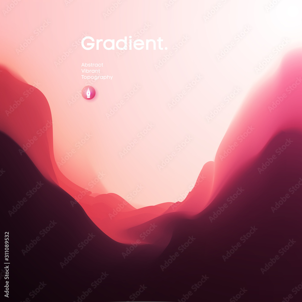 Canvas Prints fluid gradient background design. futuristic liquid abstract colorful wallpaper. eps 10