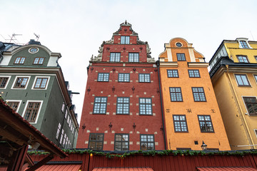 Ancient buildings of Europe. Stockholm Old Town