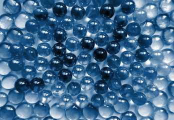 Abstract simple geometry background in deep classic blue color top view