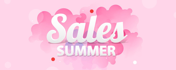 Pastel pink background on summer time sale summer holiday vector Illustration lines graphic design