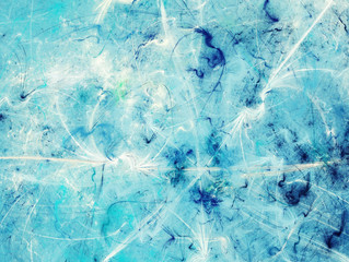 blue abstract fractal background 3d rendering illustration