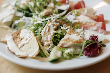 Salad with chiken