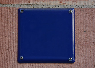 Fototapeta premium Empty number plaque for designs and illustrations 