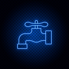 sperm, baby neon icon. Blue neon vector icon